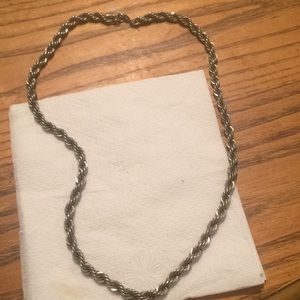 Costume silver necklace